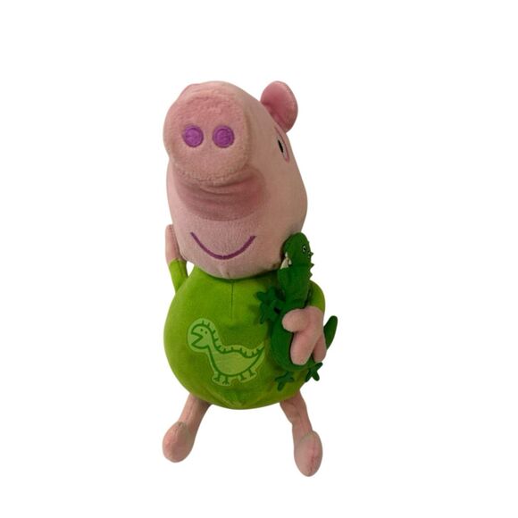 Peppa Pig 14" plush with dinosaur plush (sounds- needs batteries) 2003 - Picture 1 of 6